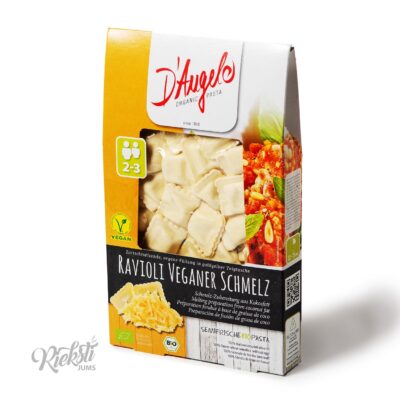 Virtinukai ravioli „D’Angelo“ su veganišku lydytu sūriu, 250 g