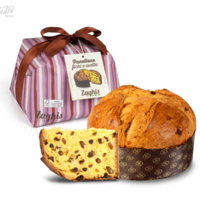 Panettone su razinomis ir figomis „ZAGHIS“, 750 g