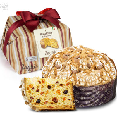 Panettone glazūruota su razinomis „ZAGHIS“, 750 g