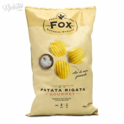 „FOX“ banguoti bulvių traškučiai su jūros druska, 400 g