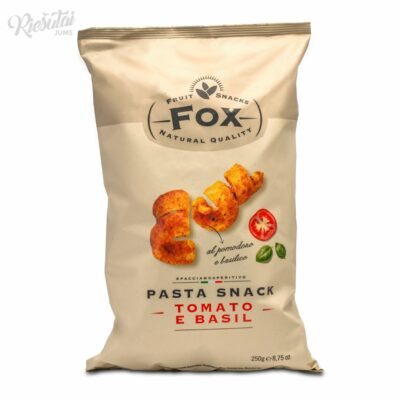 „FOX“ bulvių traškučiai su pomidorais ir baziliku, 250 g