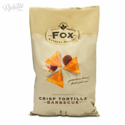 „FOX“ tortilijų traškučiai BBQ skonio, 450 g