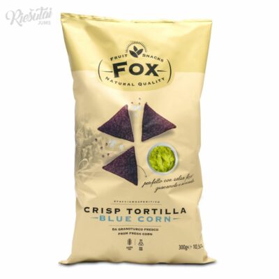 „FOX“ tortilijų traškučiai su mėlynaisiais kukurūzais, 450 g