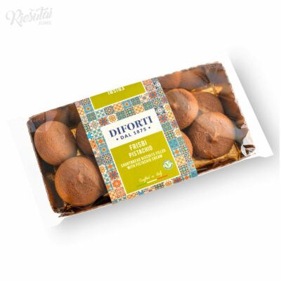 „DIFORTI“ šokoladiniai sausainiai su pistacijų kremo įdaru, 150 g