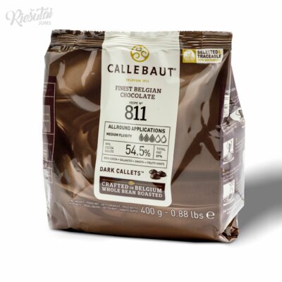 „CALLEBAUT“ belgiškas juodas šokoladas, 400 g