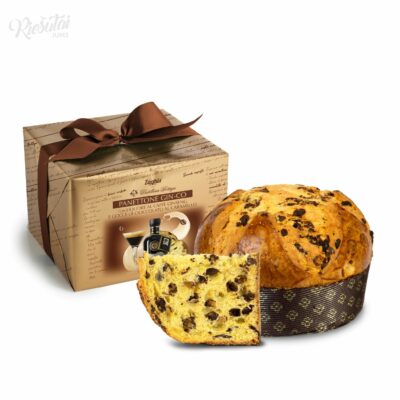 Panettone dovanų pakuotėje su kavos likeriu ir karamelės gabaliukais „Zaghis“, 800 g