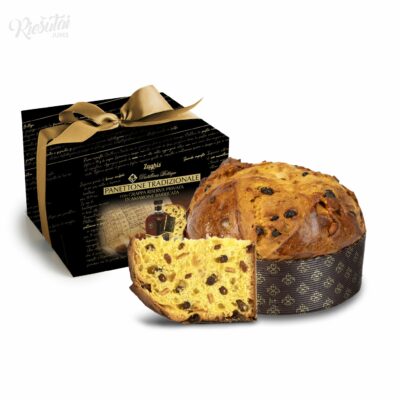 Panettone dovanų pakuotėje su „Grappa Riserva Privata di Amarone“ sirupu „Zaghis“, 800 g