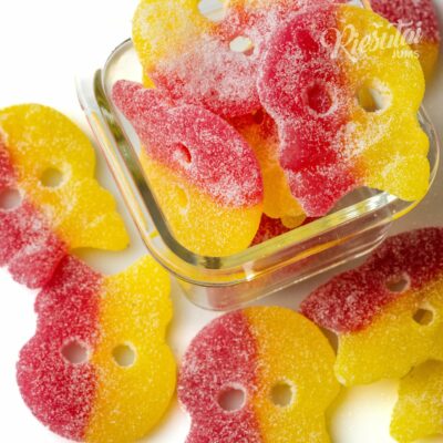 Guminukai „Šnypščiančios vaisinės kaukolės“, 1 kg