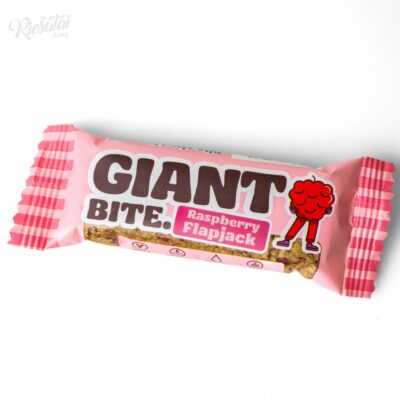 Mini avižinis batonėlis „MA BAKER Giant Bite“ su avietėmis, 42 g