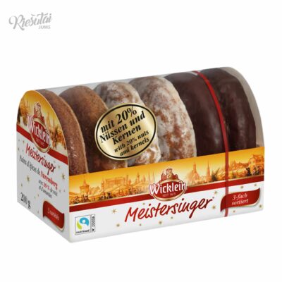 „Wicklein“ trijų skonių imbieriniai meduoliai dėžutėje, 200 g