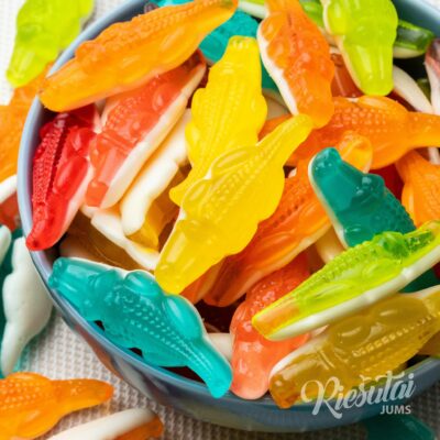 Guminukai „Vaisiniai krokodilai“, 1 kg