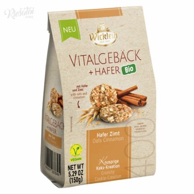 „Wicklein“ avižiniai sausainiai su cinamonu, 150 g