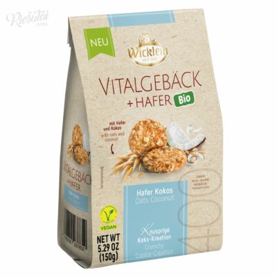 „Wicklein“ avižiniai sausainiai su kokoso drožlėmis, 150 g