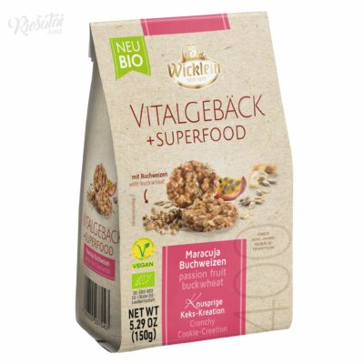 „Wicklein“ avižiniai sausainiai su saulėgrąžomis pasifloros skonio, 150 g