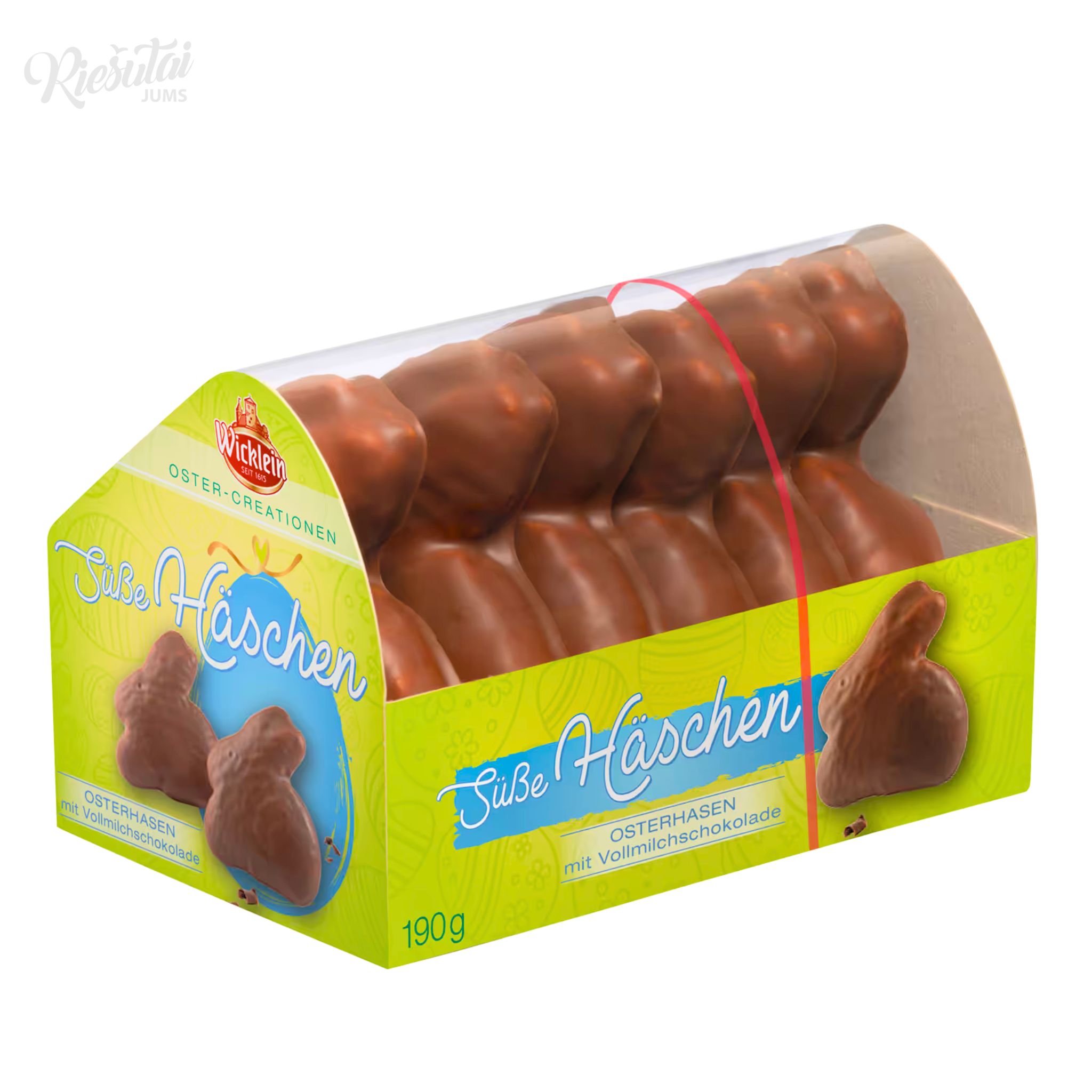 „Wicklein“ velykiniai meduoliai „Triušiukai“ aplieti pienišku šokoladu, 190 g