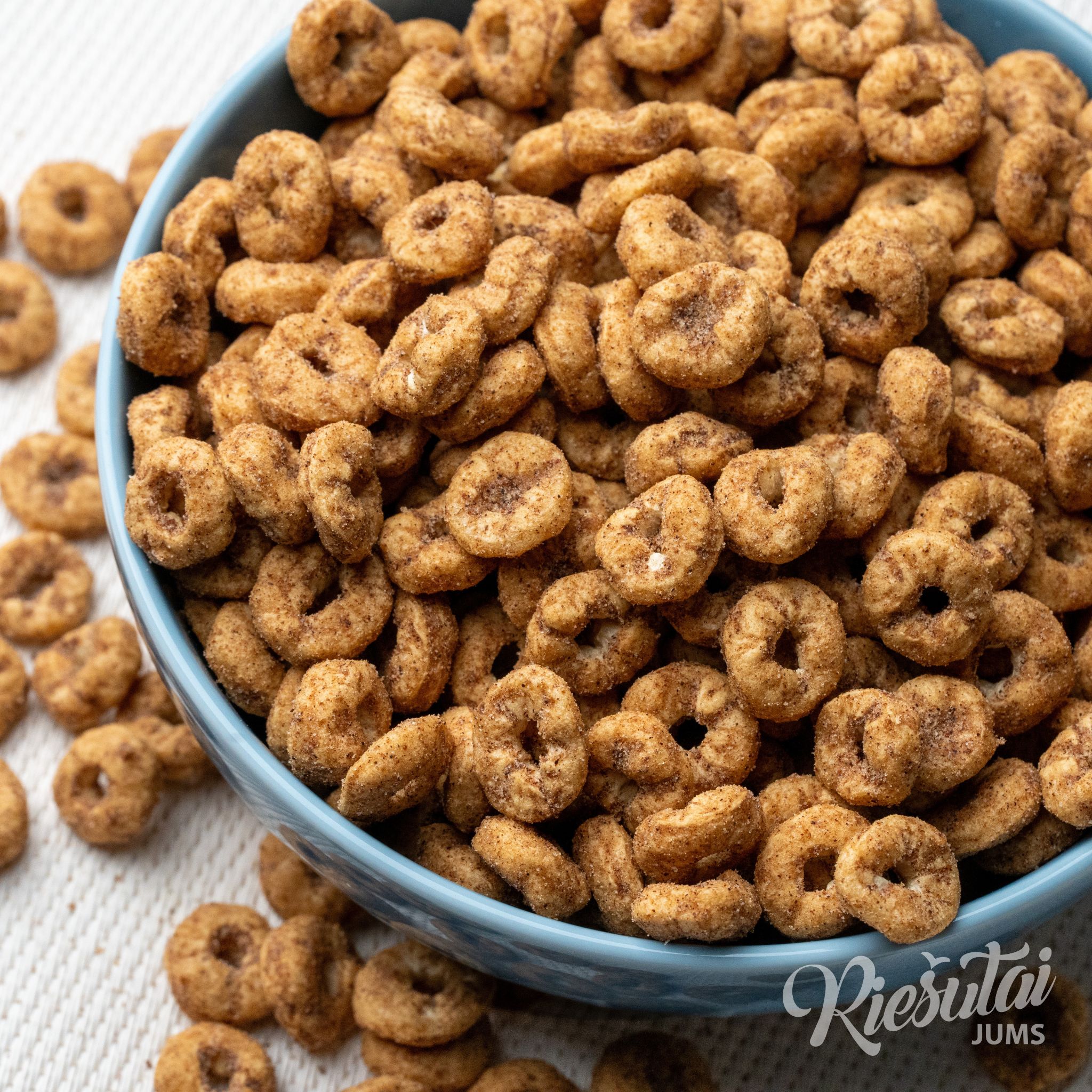 Baltyminiai žiedeliai cinamono skonio, 500 g