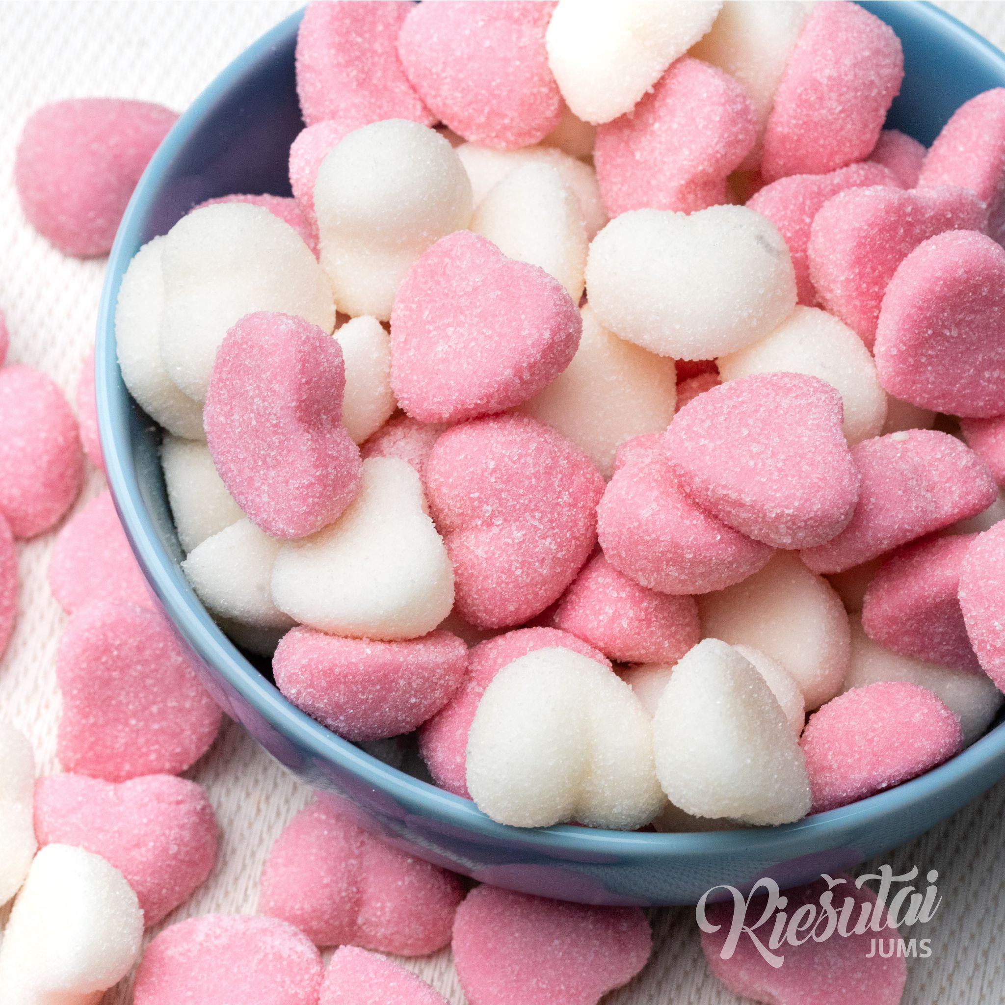 Guminukai „Šnypščiančios širdelės“, 1 kg